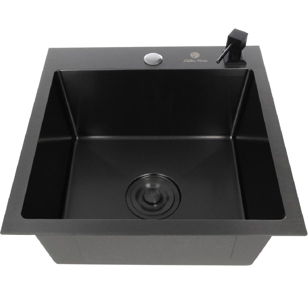 Cuba Gourmet Quadrada de Aço Inox Preta 44X44cm com Acessórios - CUB-005 - STILLUS HOME