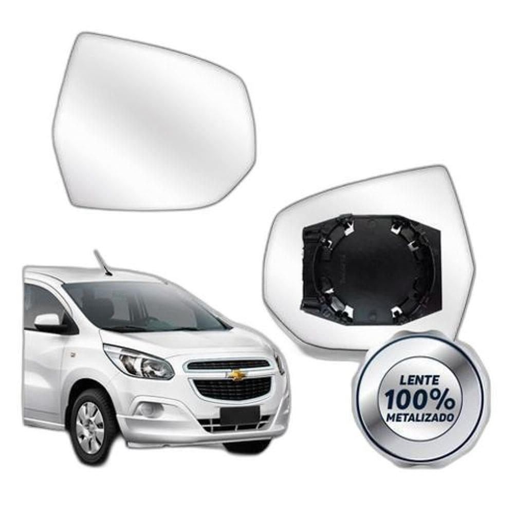 Lente Retrovisor Spin Lt Ltz Active 2013 A 2017 Com Base