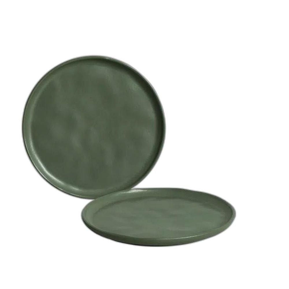 Jogo Sobremesa Bio Leaf Porto Brasil 6 Pratos 1 Linha