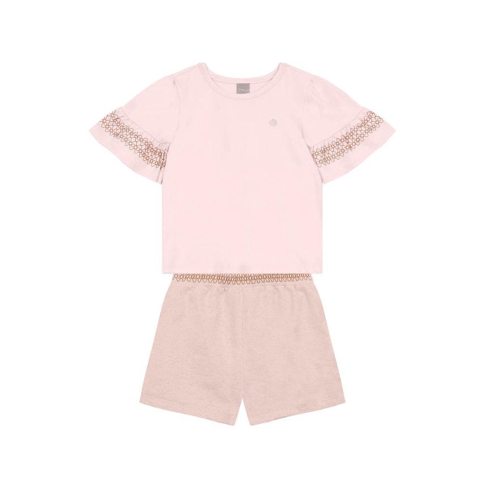 Conjunto infantil menina detalhada Mundi