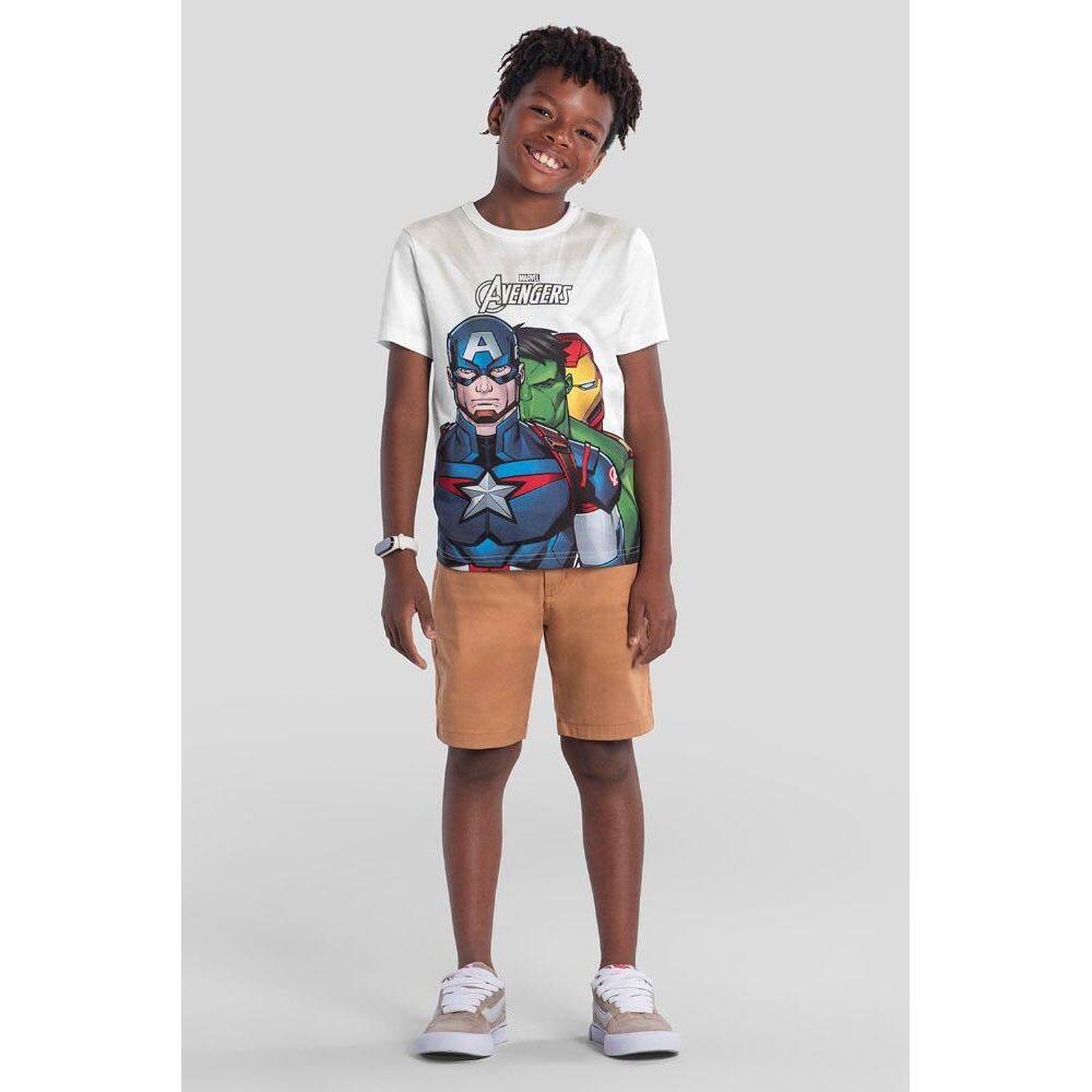 Camiseta infantil menino dos Vingadores Brandili