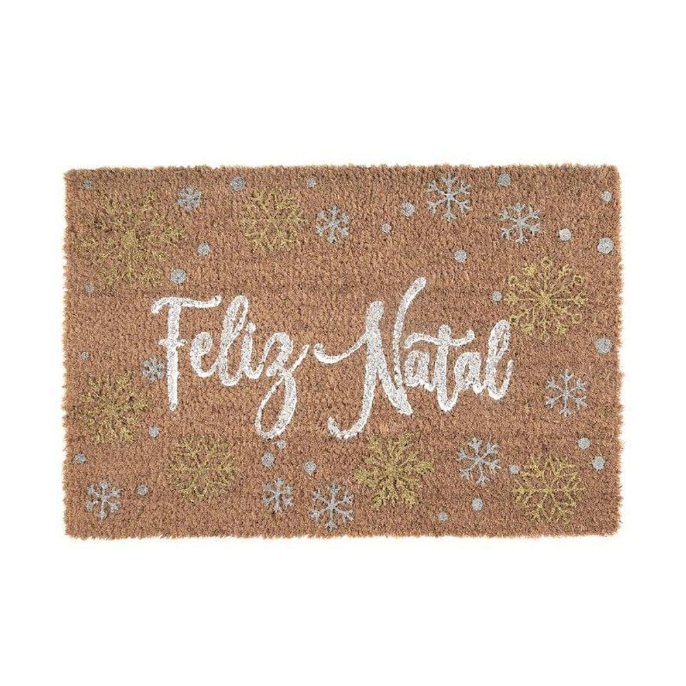 Capacho Natal Feliz 60 X 40 Cm Saz Home Style