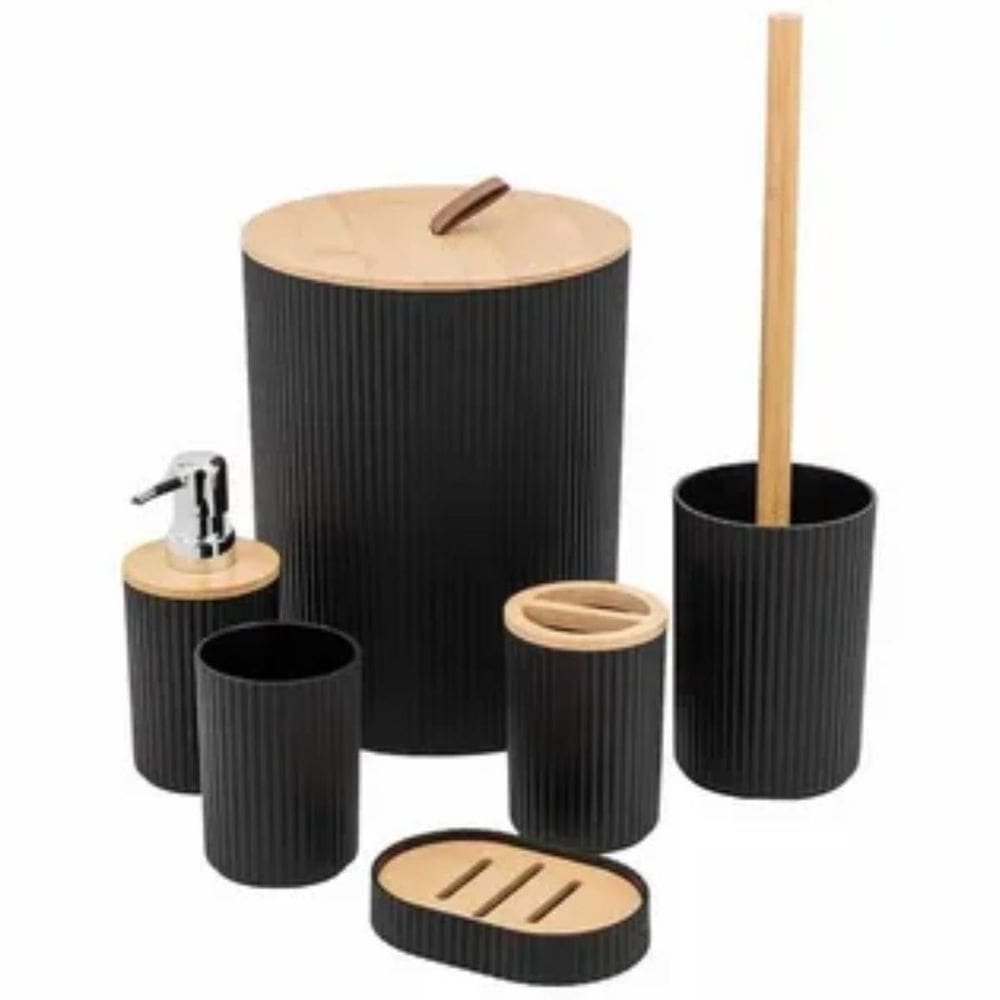 Kit Acessórios Banheiro Lavabo Conjunto Com 6 Peças