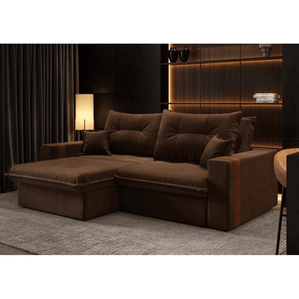 Sofá-cama Ipanema  3 Lugares  Suede 200cm