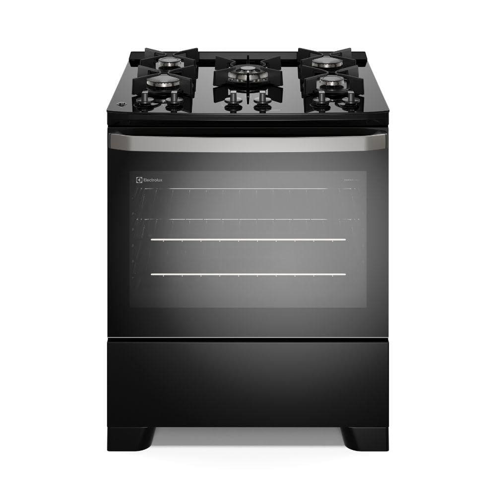 Fogão 5 Bocas Electrolux Automático Mesa de Vidro FE5GB Preto