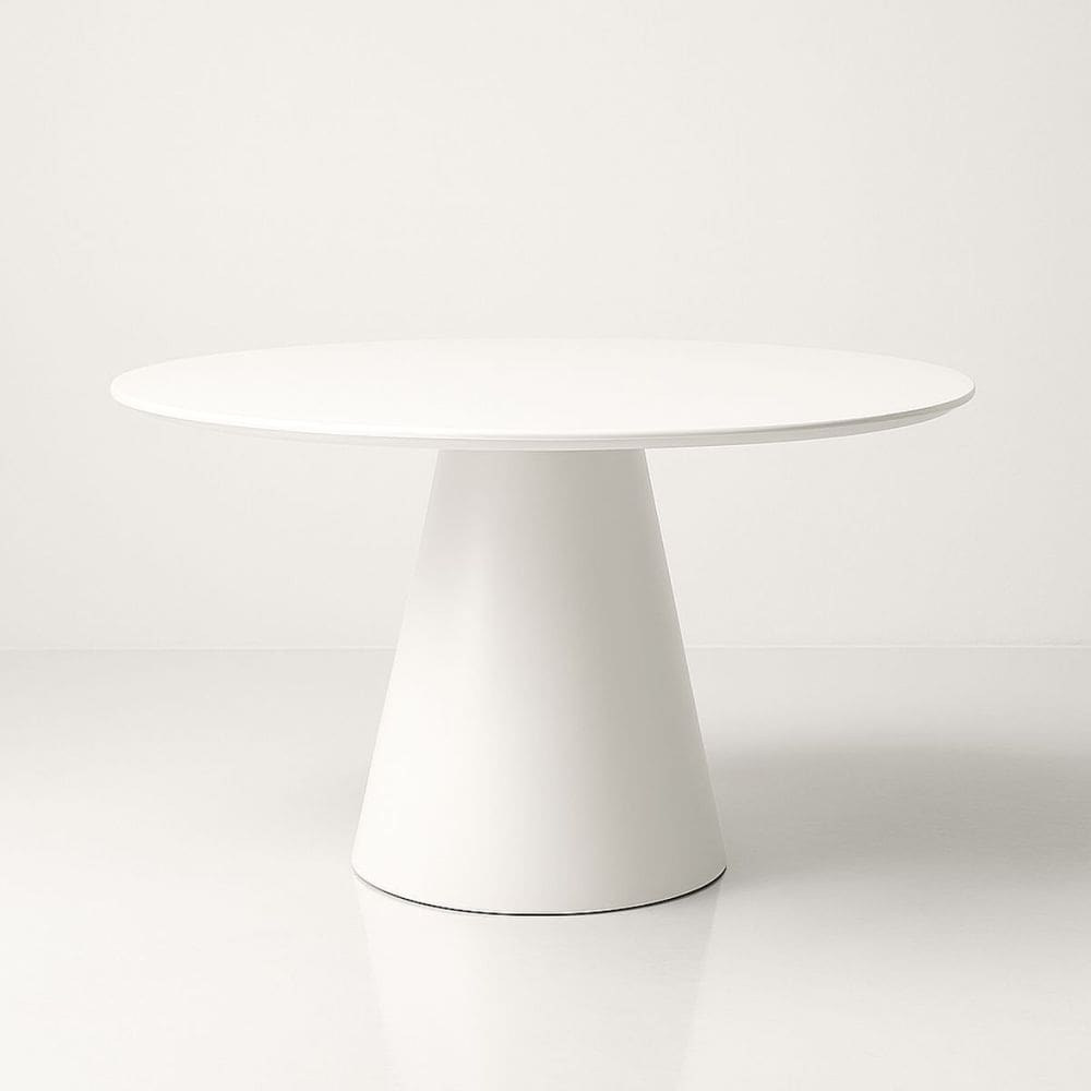 Mesa de Jantar Cone Redonda 120 cm Laqueada