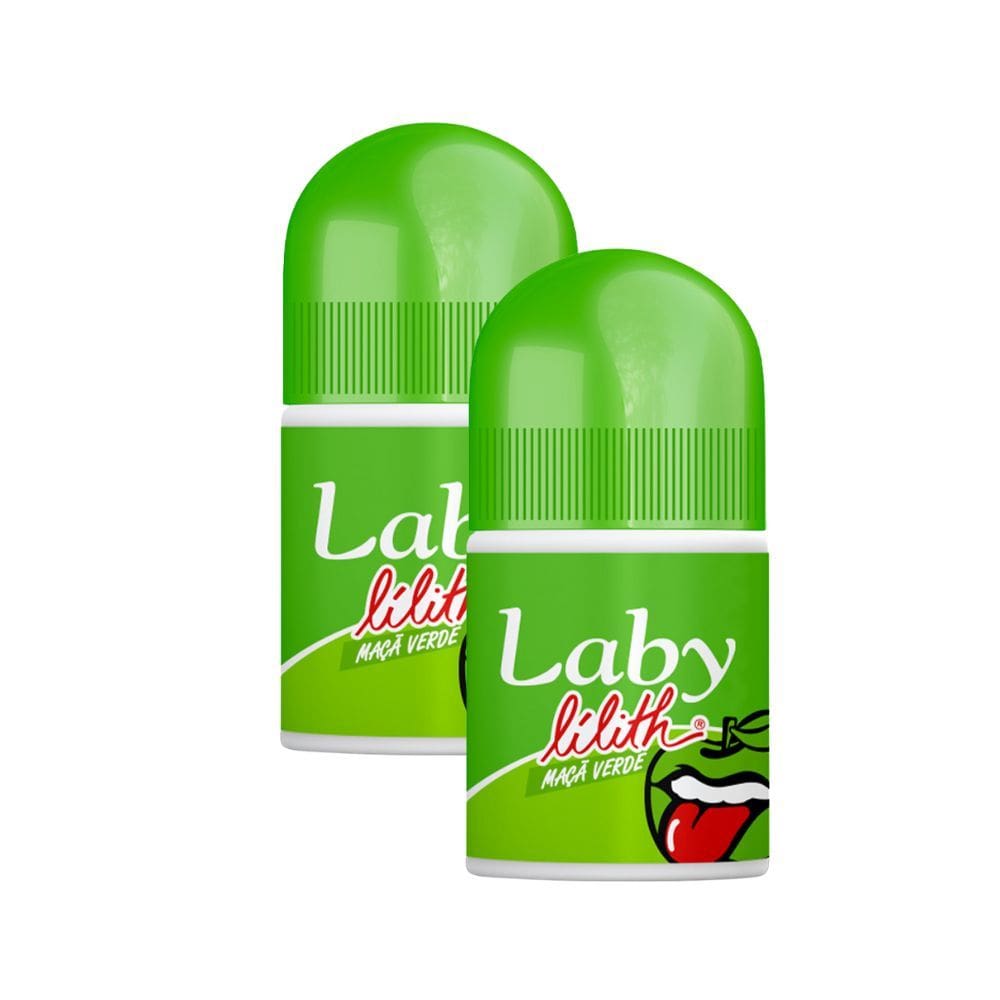 Kit 2 Protetor Labial Laby Lilith FPS 8 Maçã Verde 3,5g