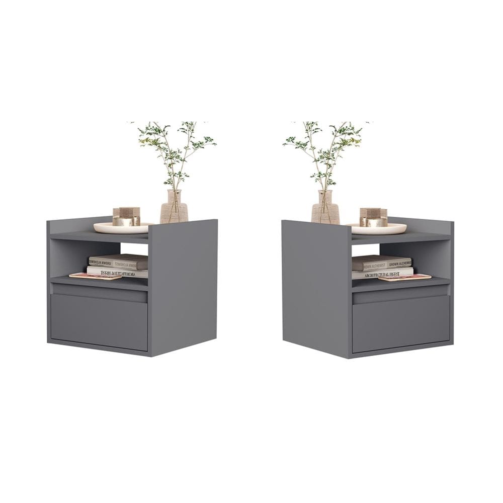 Kit 2 Mesas Cabeceira Suspensa Porta Medina Plus Cores