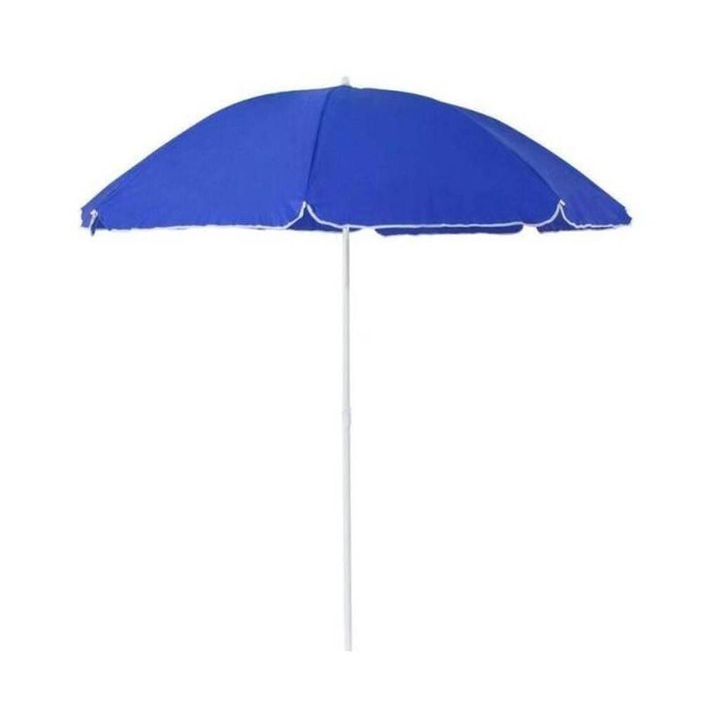 Guarda Sol De Praia Azul Altura Ajustável 117Cm Até 180Cm