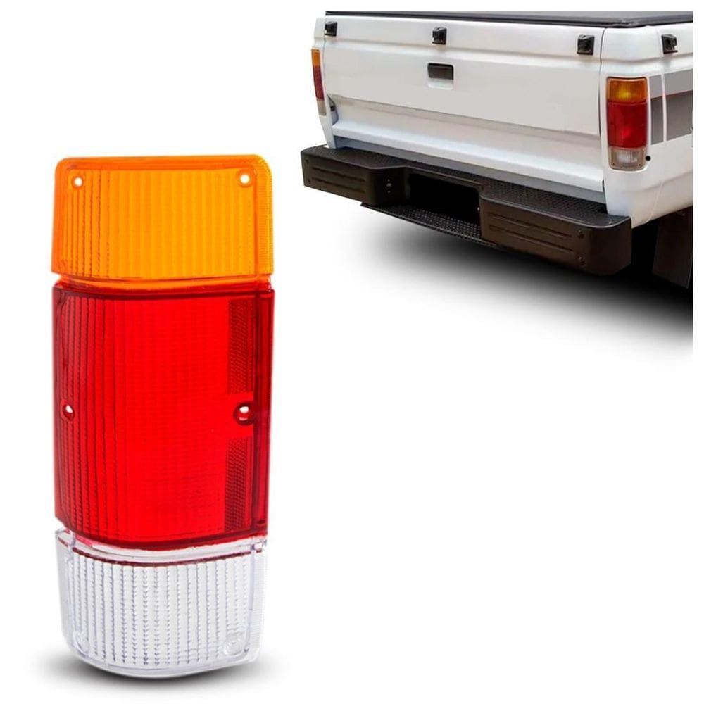 Lente Lanterna Traseira D20/A20/C20 1985 A 1996 Tricolor