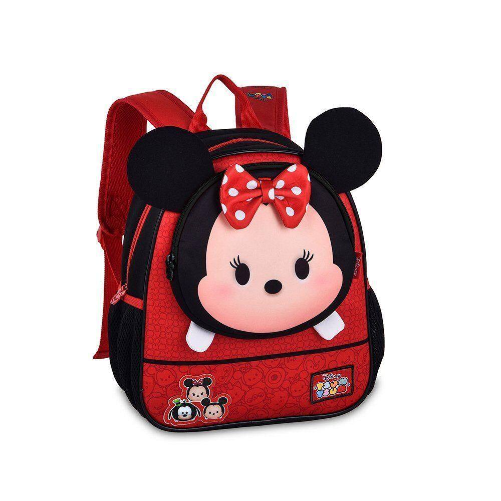 Mochila De Costas Escolar Infantil Minnie 3D Alça Acolchoada
