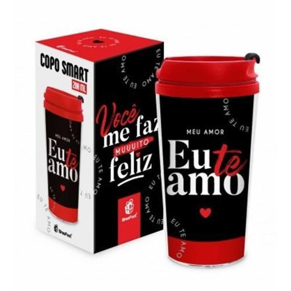 Copo Smart 200Ml Meu Amor Te Amo Brasfoot