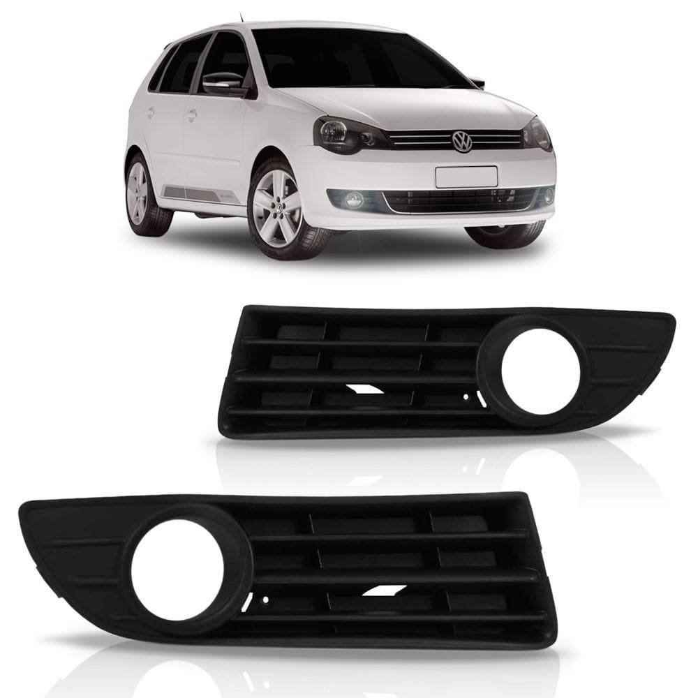 Par Grade Moldura Do Farol Milha Polo 2007 08 09 10 2011