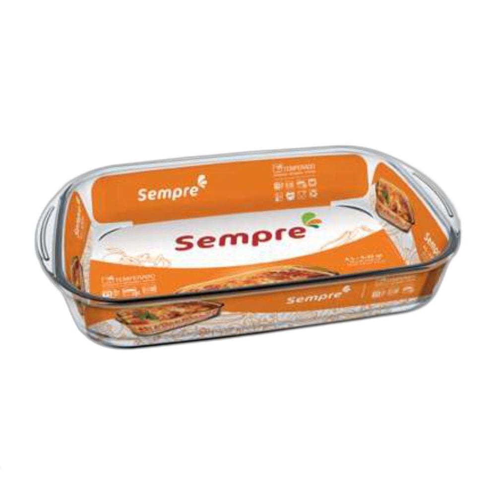 Forma Assadeiras De Vidro Forno Retangular 4Lts Marinex 03