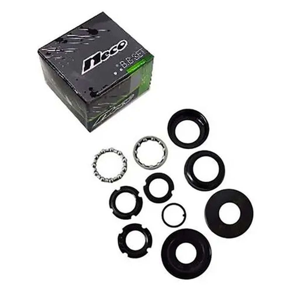 Jogo Centro 45 Mm Para Bicicleta Preto Neco 1/4X10