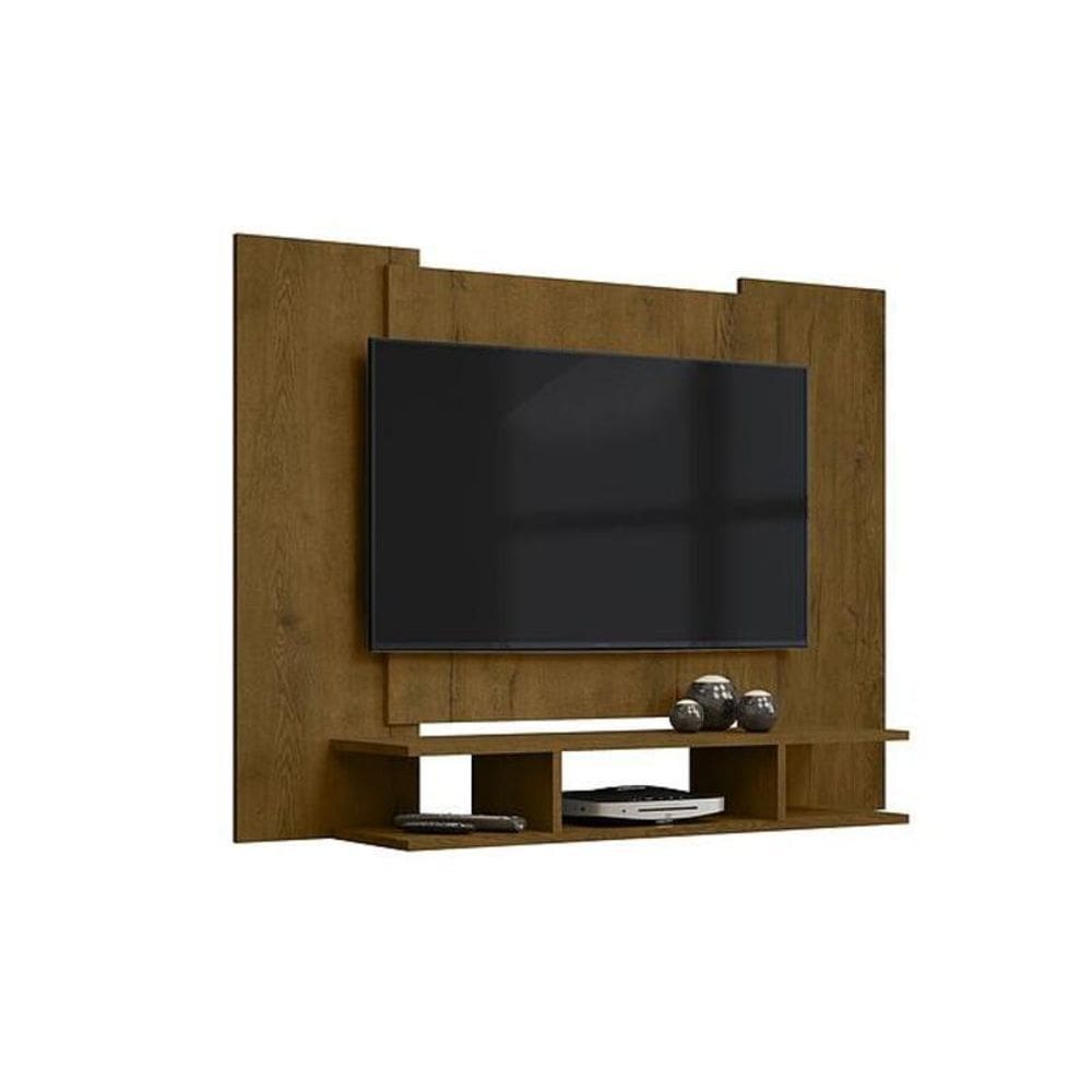 Painel EJ para TV até 48 com Nichos - EJ Móveis Malbec