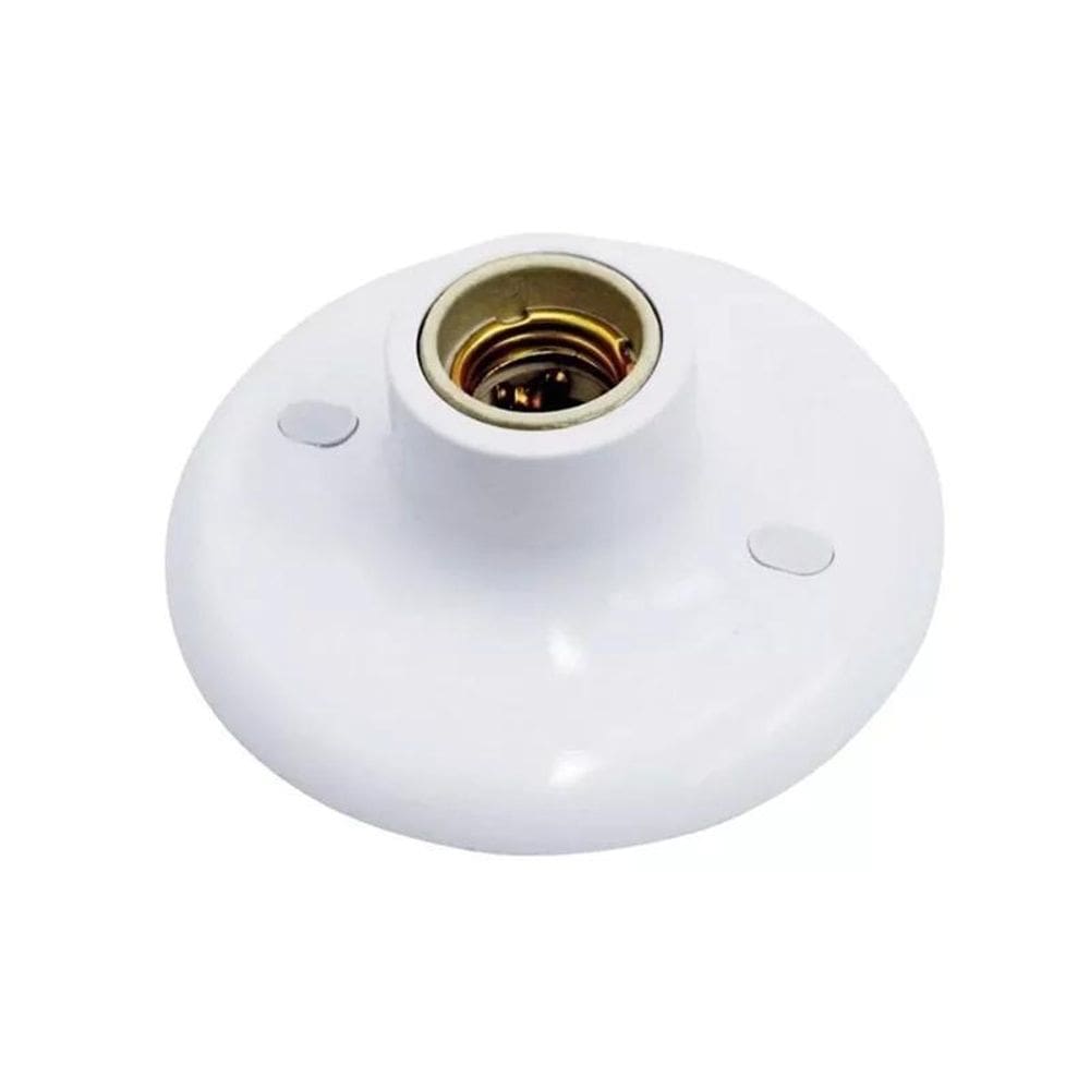 Plafon Pp Bocal Porcelana Branco 100W Betel C10