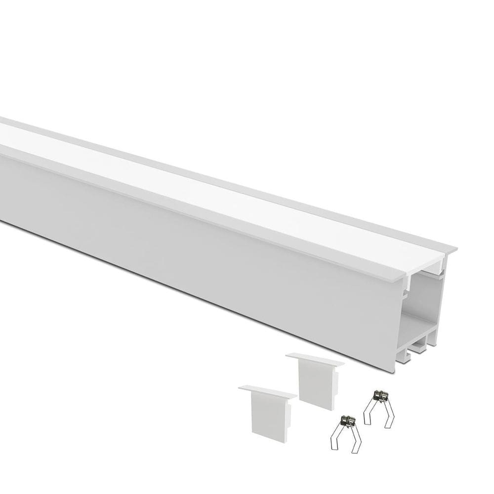 Perfil De Embutir Taschibra Para Fita Led Apex 35 - 2 Metros
