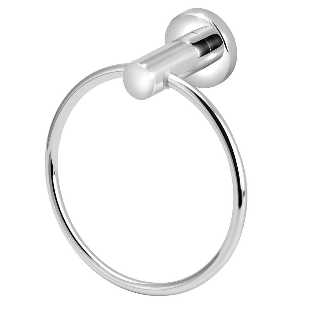 Porta Toalha Argola Mãos Rosto Metal Cromado Banheiro