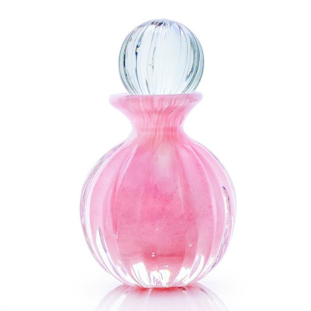 Garrafa Em Cristal Murano Rosa - São Marcos 17Cm