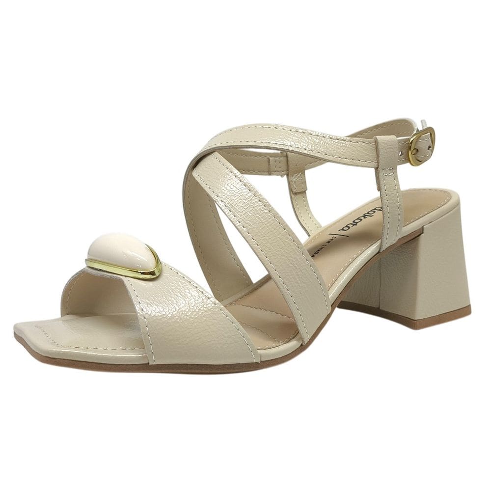 Sandália Feminina Tira Ajustável Salto Médio Casual Dakota