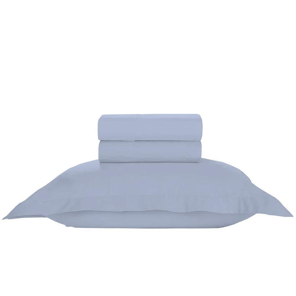 Jogo De Cama Solteiro Liso 300 Fios Nova América