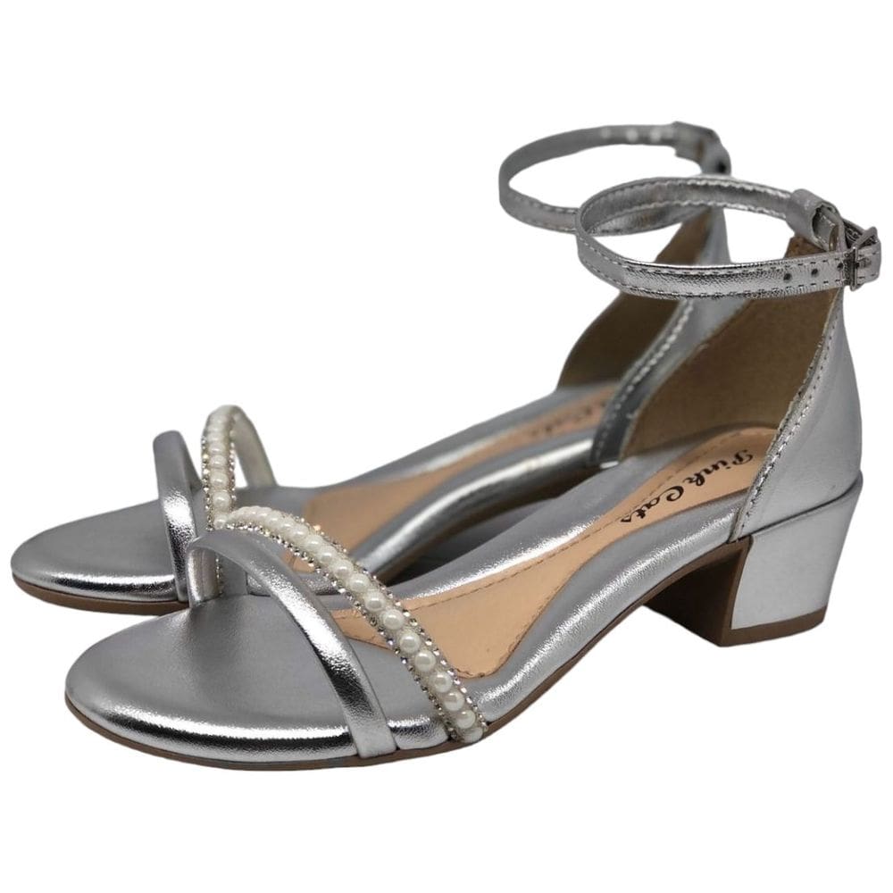 Sandalia Infantil Menina Salto Pink Cats V3883