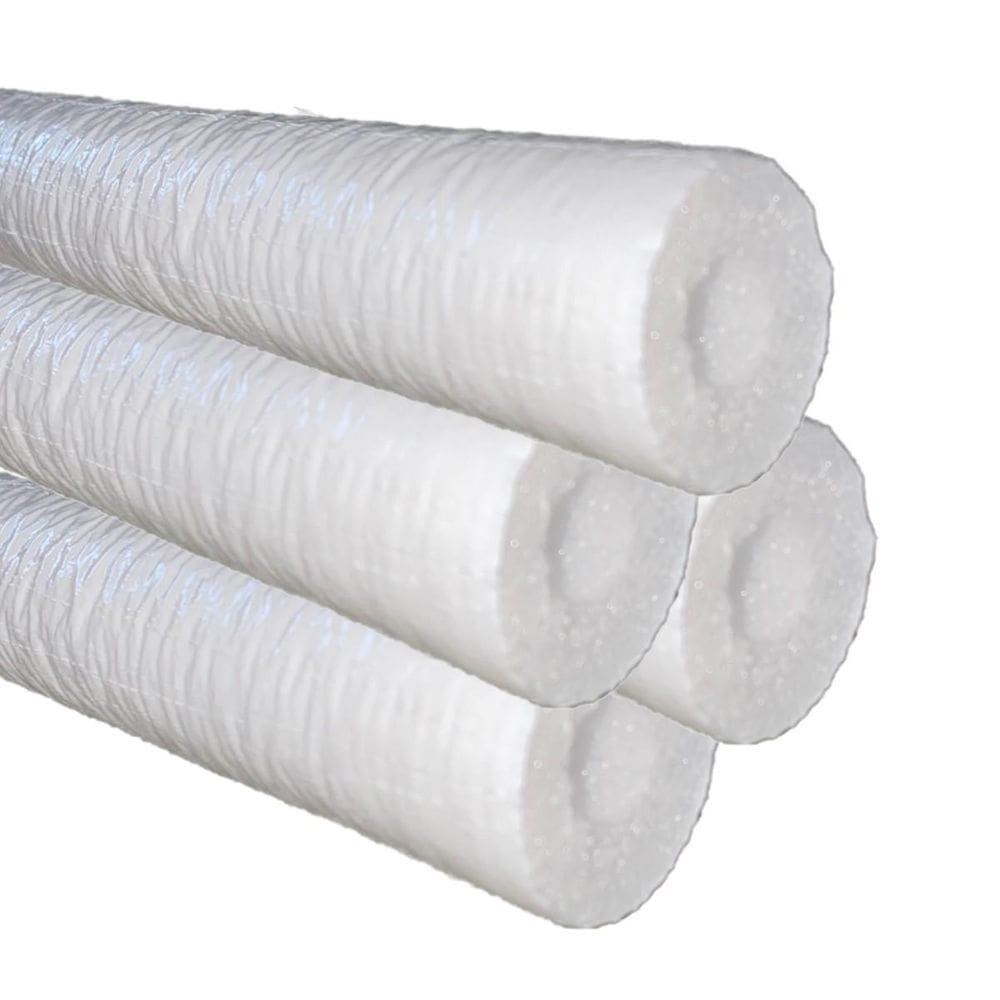 Kit 4 Tubo Esponjoso Blindado 1/4`` 6,35Mm Branco 8M Epex
