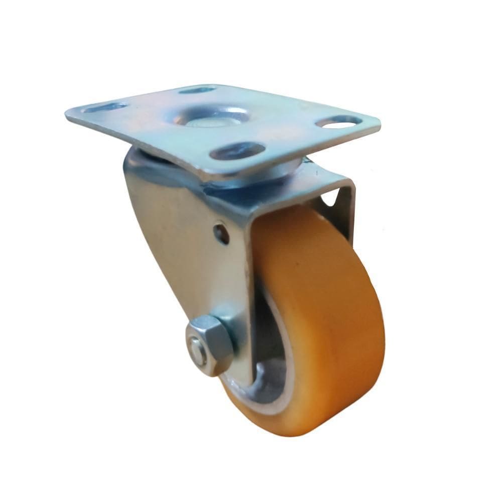 Rodizio Reforçado De Poliuretano Placa Giratória 50Mm