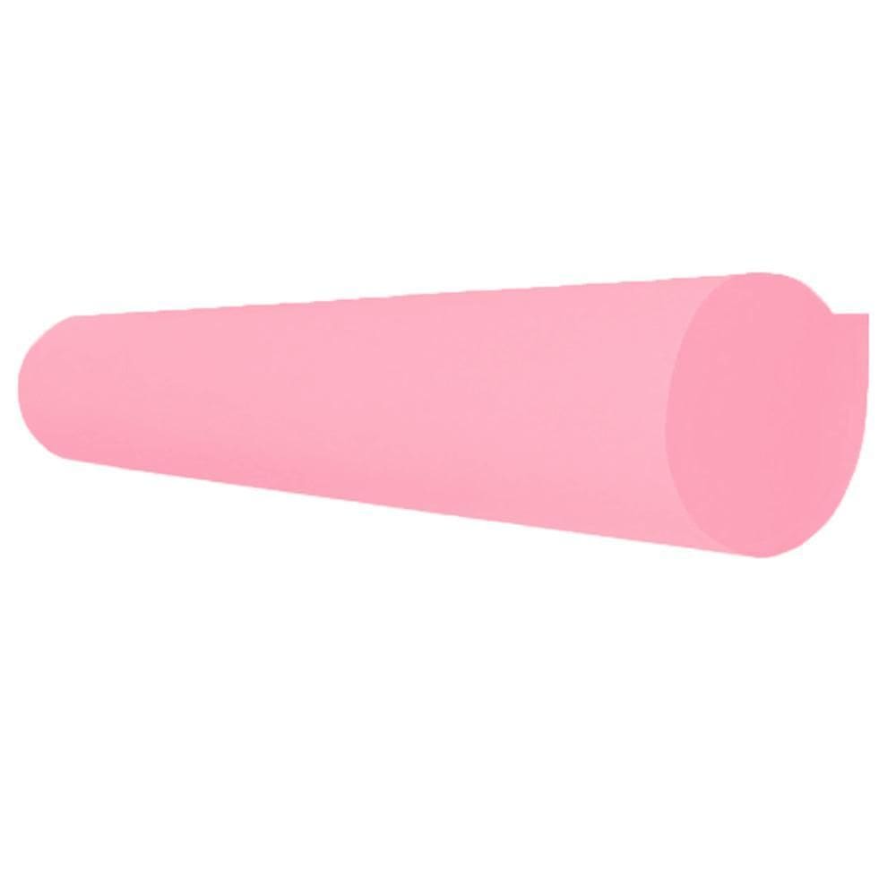 Kit 51 Folhas De Papel Cartolina Rosa 140G/M2 50Cm X 60Cm