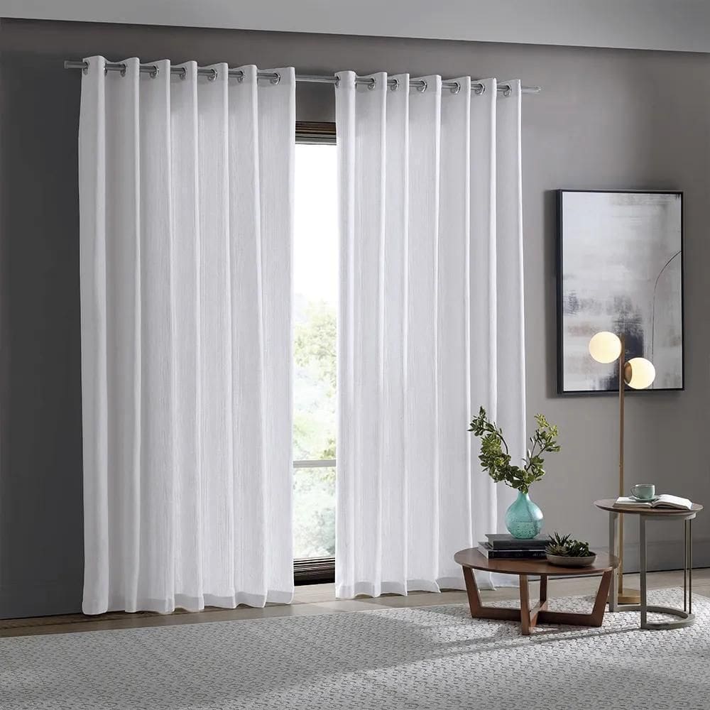 Cortina Rustica Lugo 4,2 X 2,5 - Bella Janela Branco