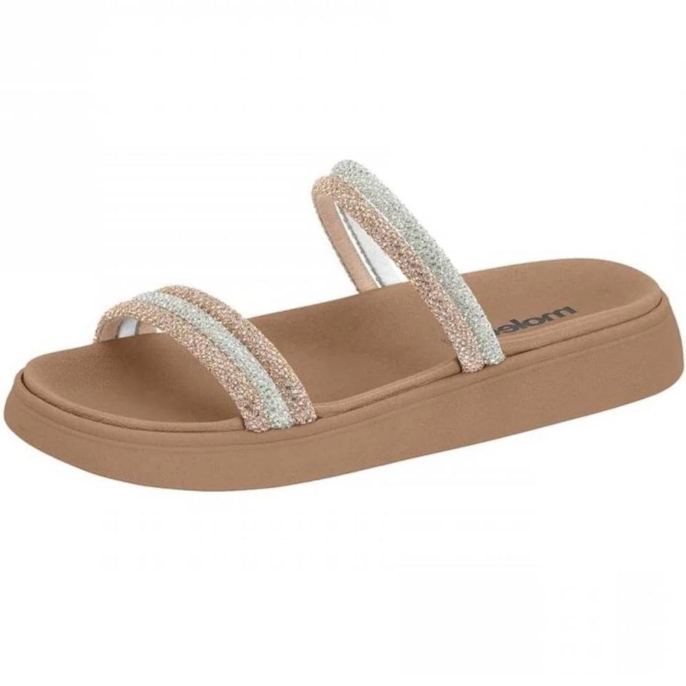Sandália Feminina Flatform Casual Conforto Moderna Moleca