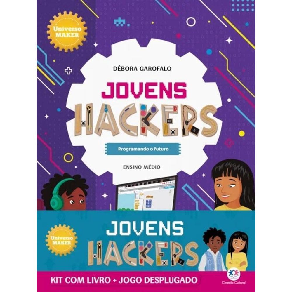 Kit Com Livro + Jogo Desplugado - Jovens Hackers