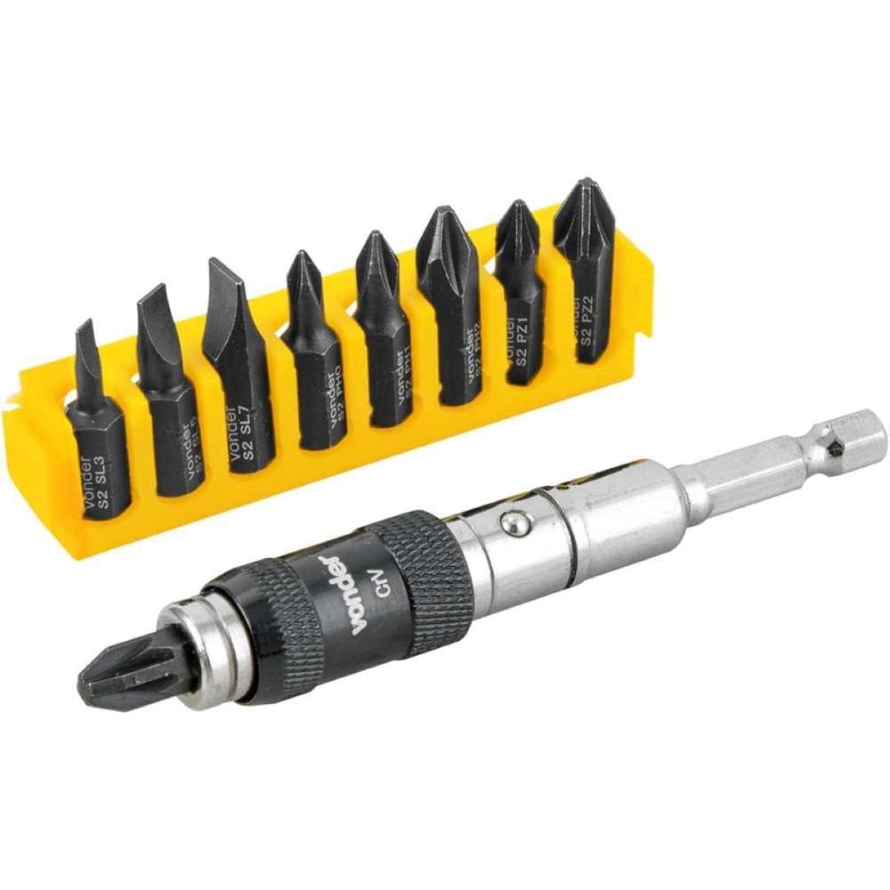 Jogo Bits Ponteira Fenda Philips 1/4`` Com 10 Pecas Vonder