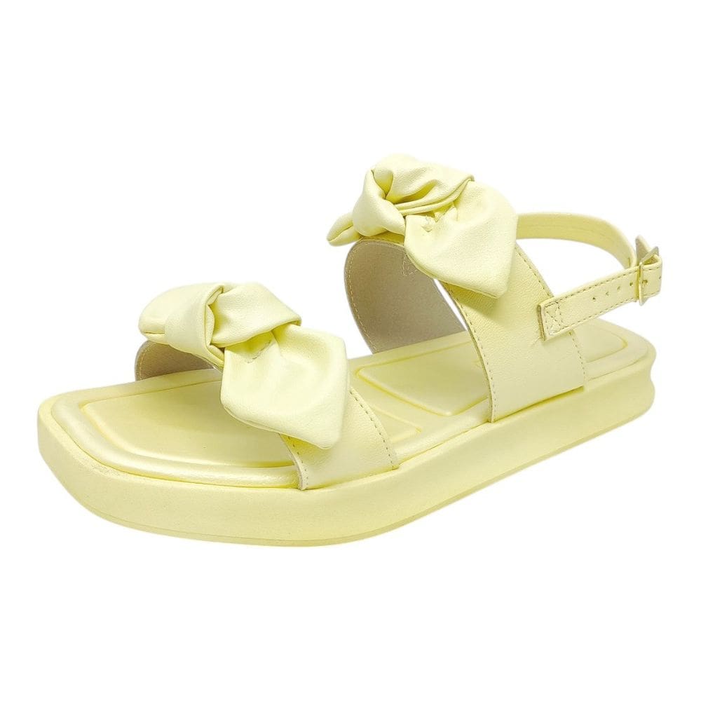 Sandália Feminina Flatform Nó Moderna Clássica Moleca