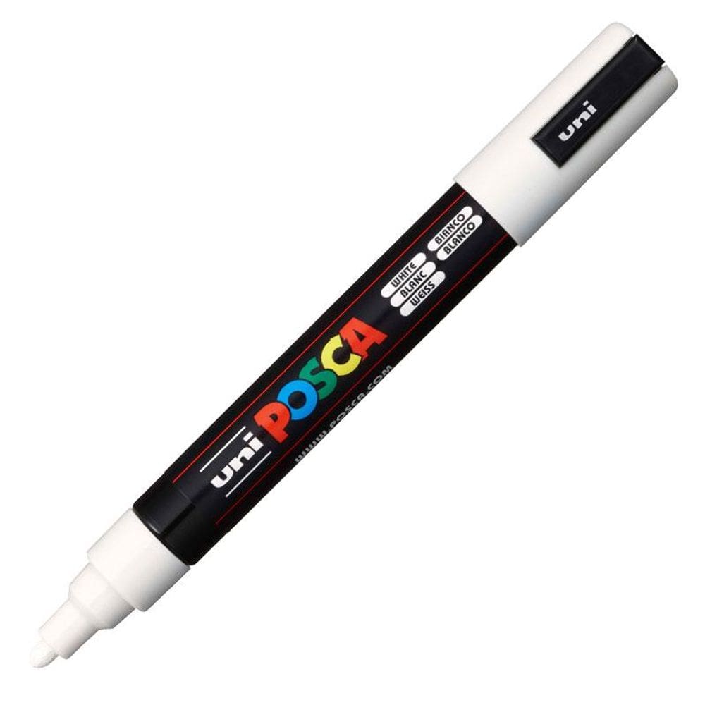 Caneta Posca PC 5M branca Uni Ball