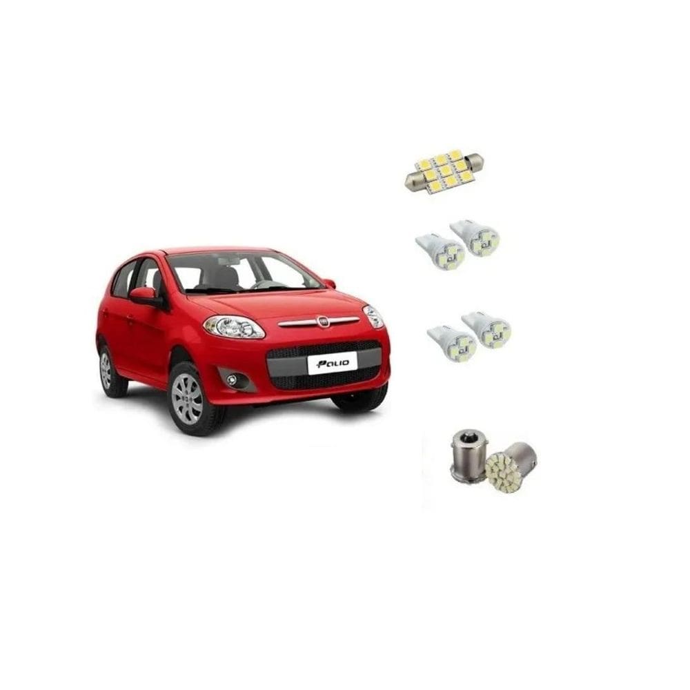 Kit Lampadas Led Fiat Novo Palio 2012 2013 2014 2015 2016