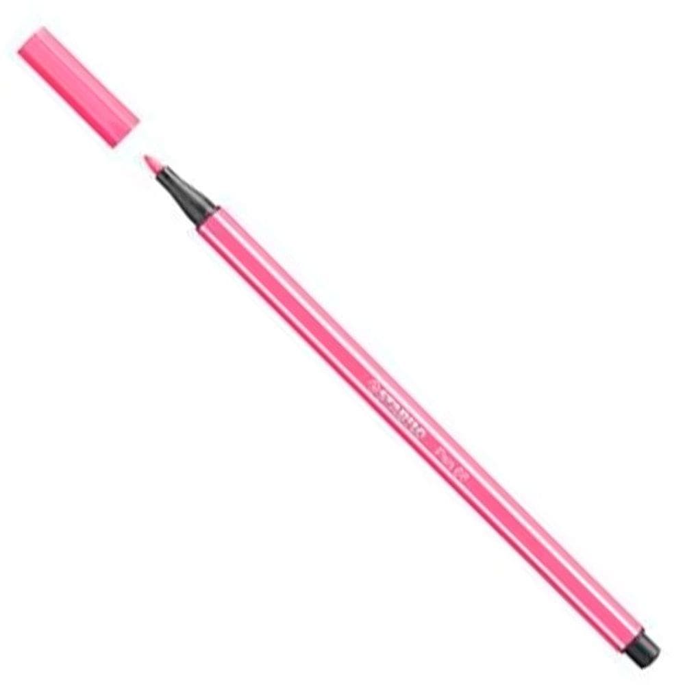 Caneta hidr Ponta Sintética 68/17 Rosa Chiclete Stabilo