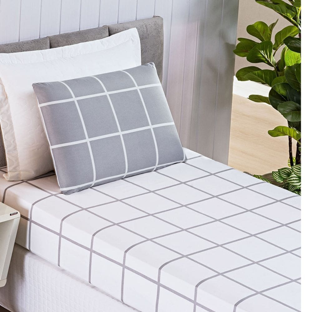 Jogo de Lençol Cama Solteiro 2 peças Micropercal 200 Fios Austin