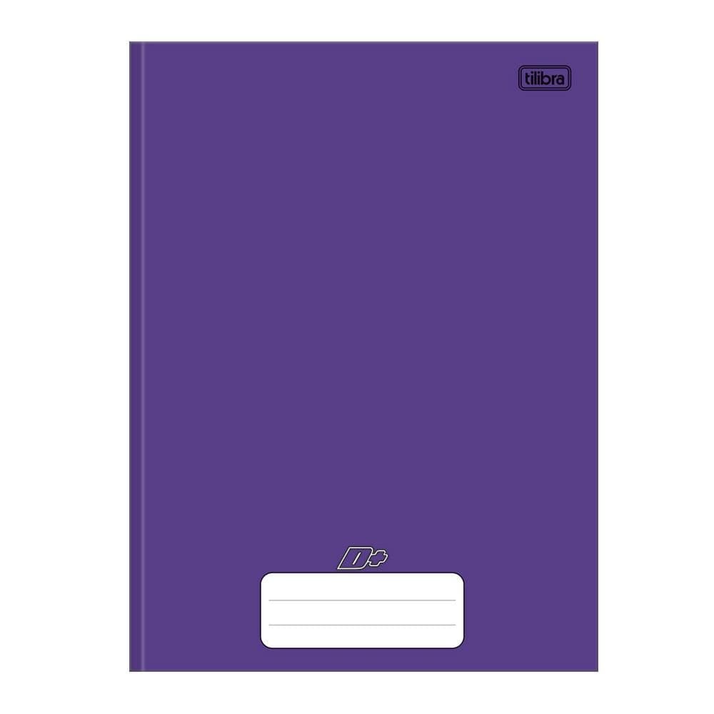 Caderno brochurão capa dura univ 96 fls D Mais Roxo Tilibra