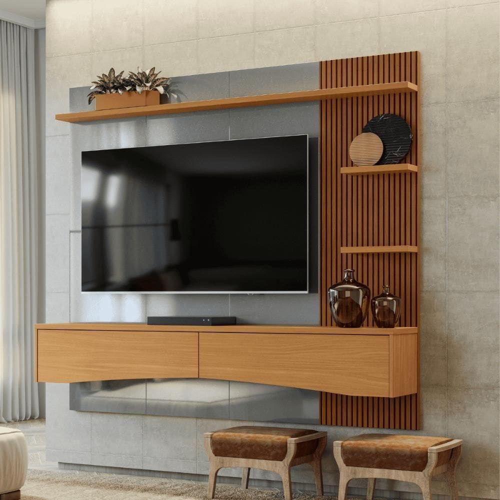 Painel Kiev Cinza Perolizado-tauari Ripado