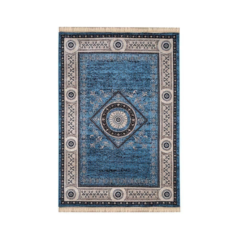 Passadeira Belga Bruxelas 9 Azul 0,66x2,10m - Edantex