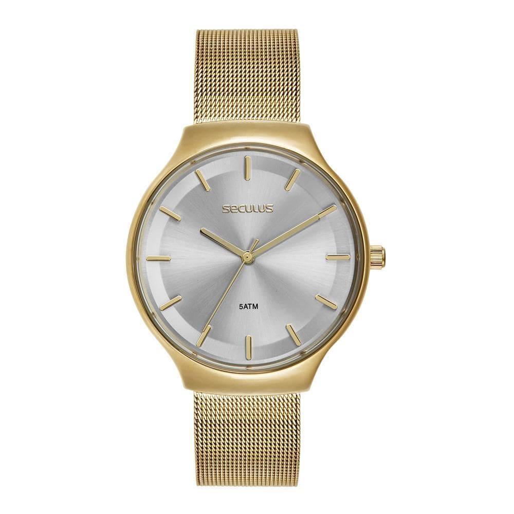Relógio Seculus Feminino Ref: 77317Lpsvds1 Casual Mesh