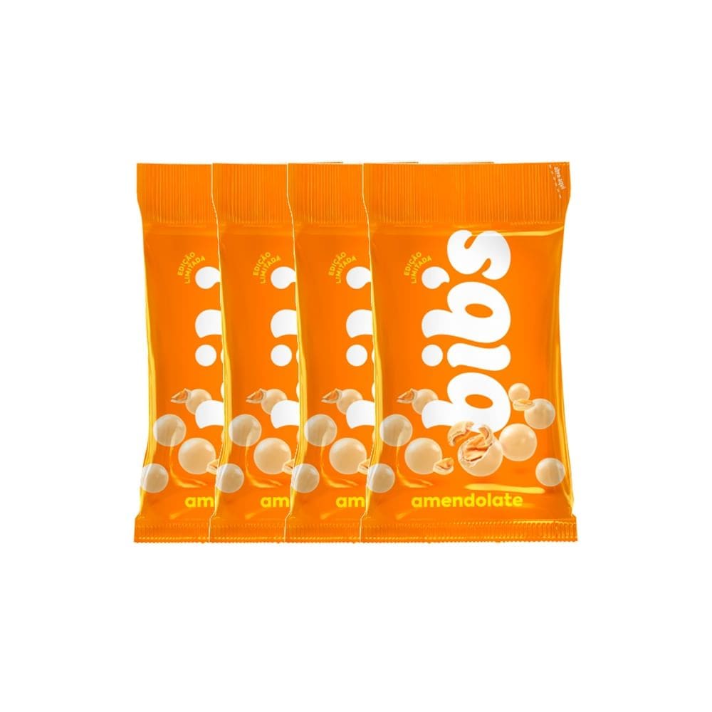 Kit 4 Confeito Bib`s Amendolate 40g