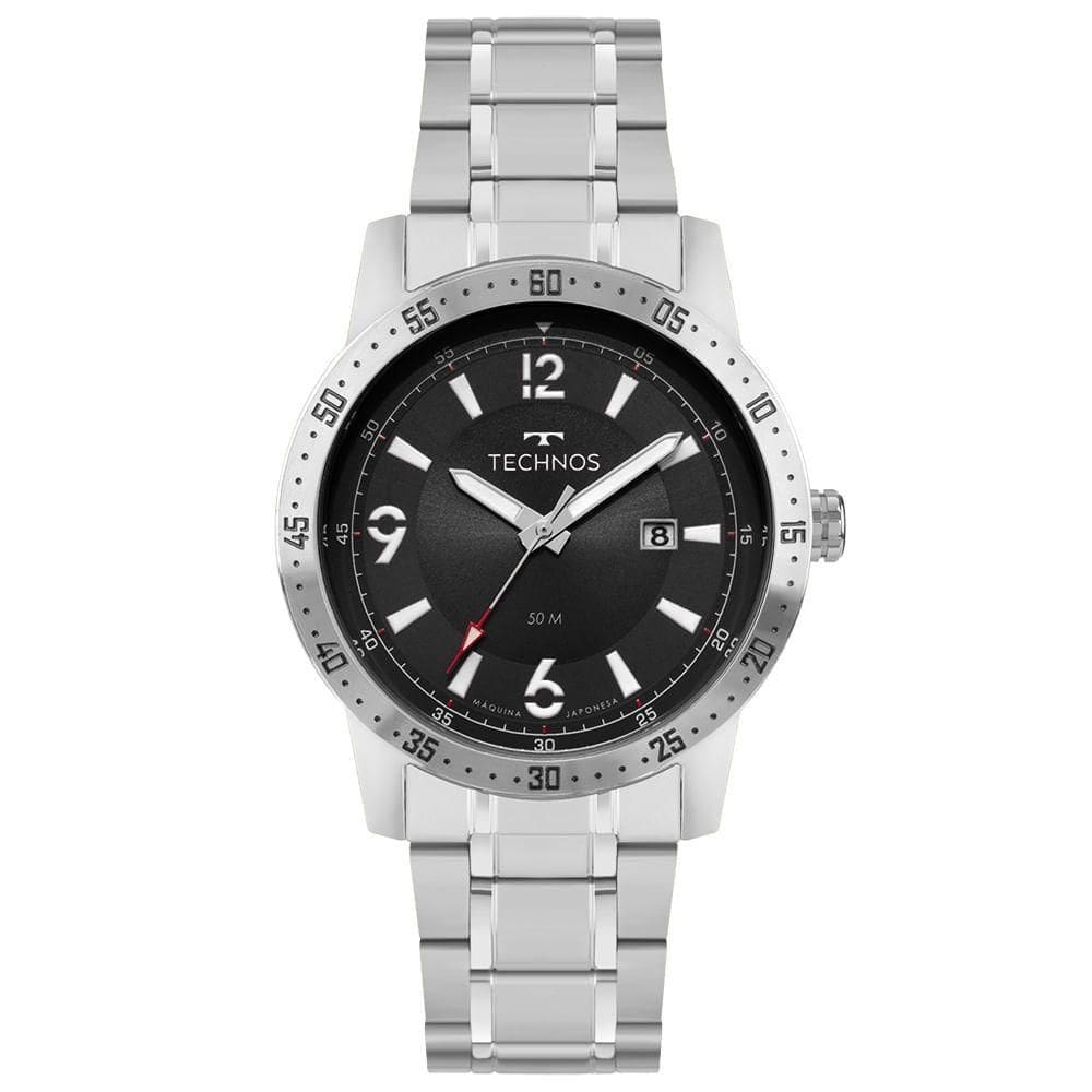 Relógio Technos Masculino Militar Prata - 2115ucb-1p