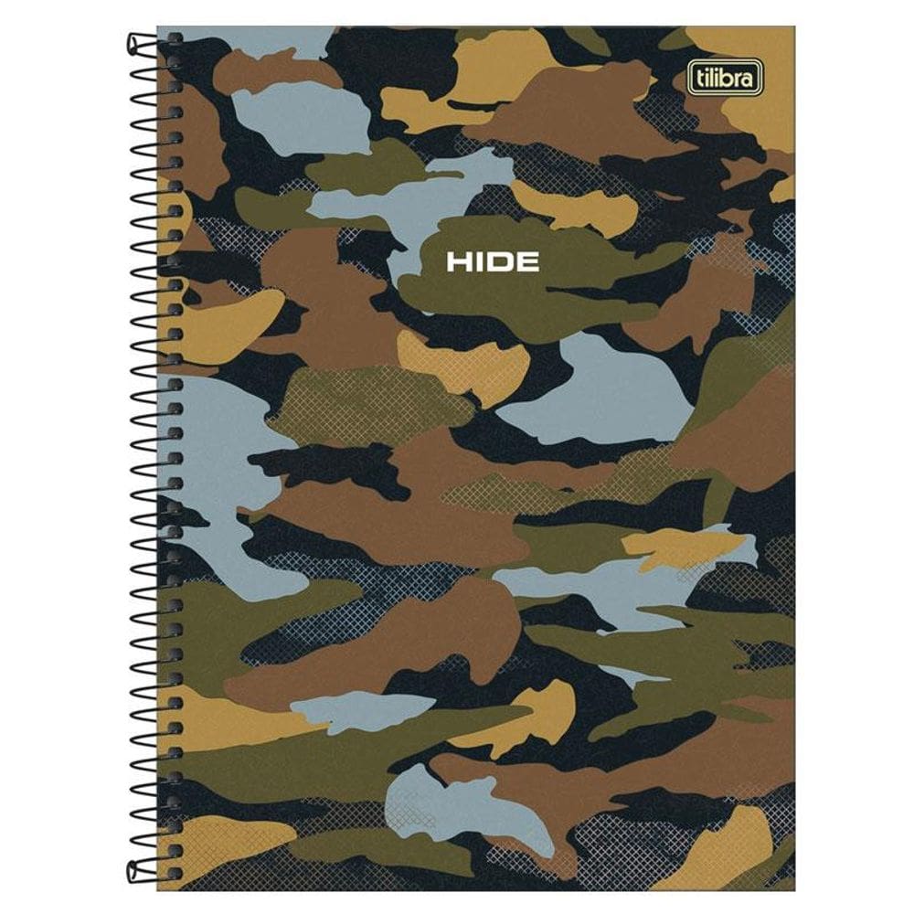 Caderno espiral capa dura univ 10x1 160 fls Hide 1 Tilibra