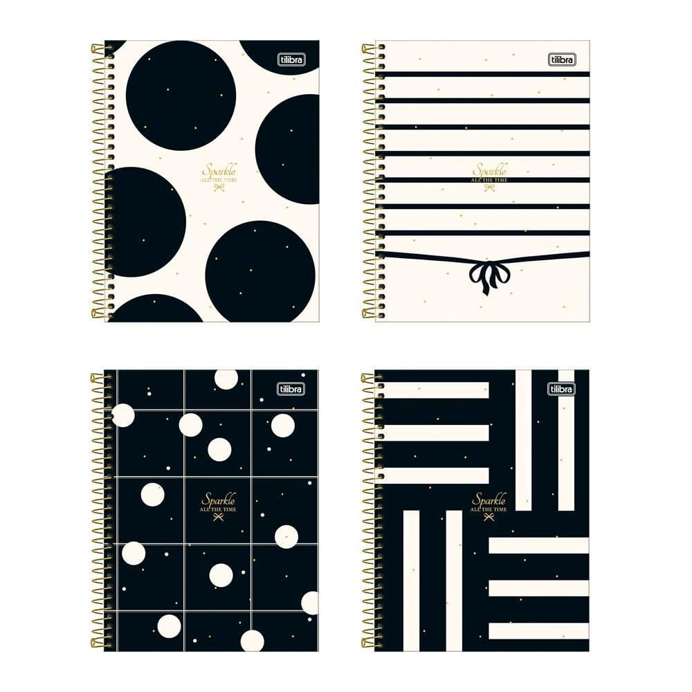 Caderno colegial capa dura 1x1 80 fls West Village Tilibra