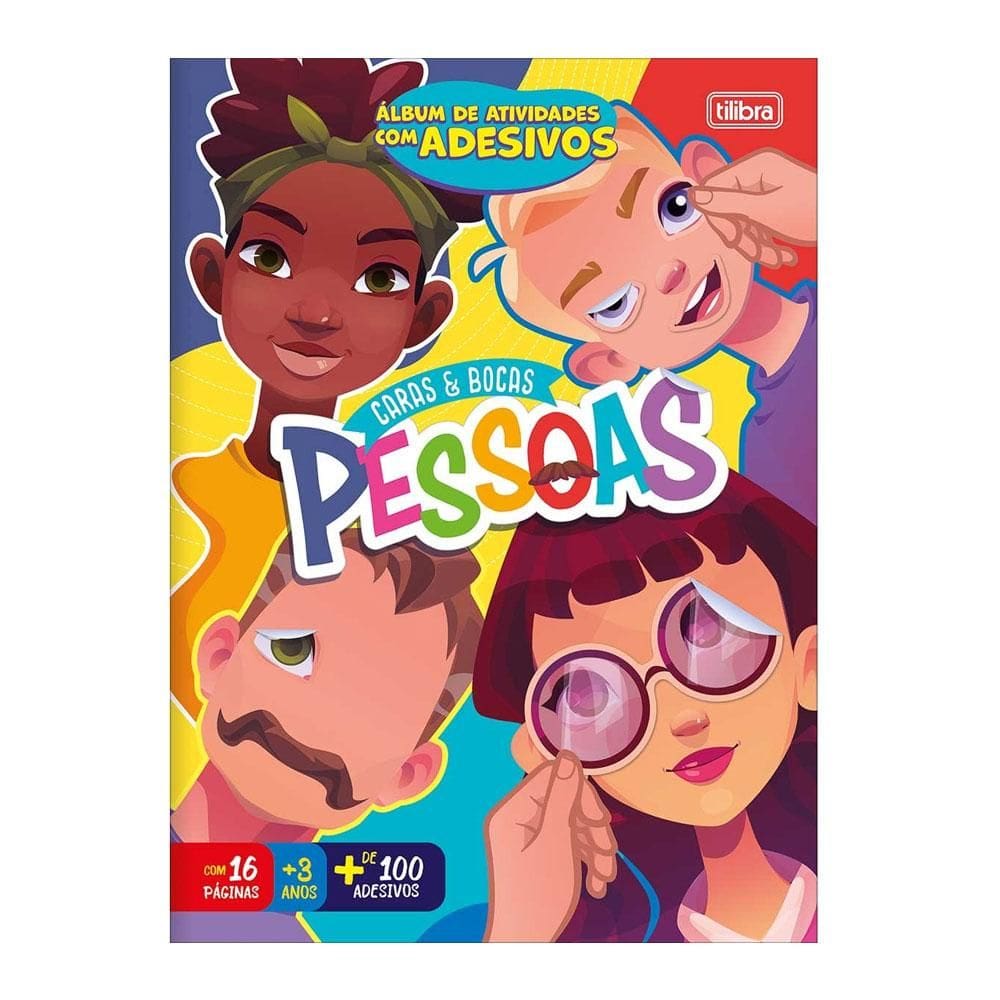 Caderno de atividades Caras e Bocas Pessoas 8 fls Tilibra
