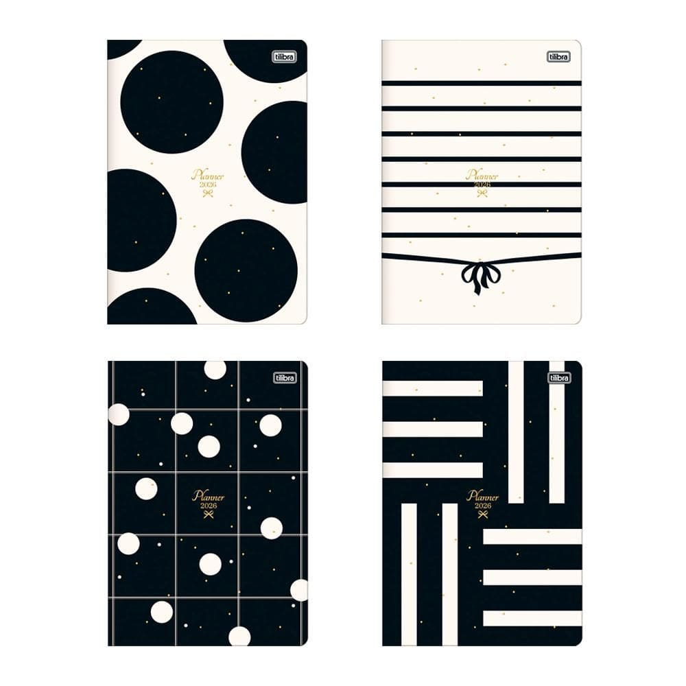 Agenda planner grampeado mensal West Village 2026 Tilibra