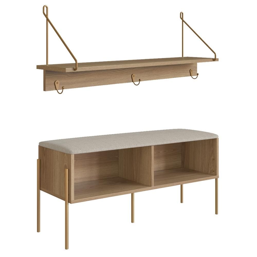 Conjunto Sapateira Banco e Prateleira 28979 Artesano